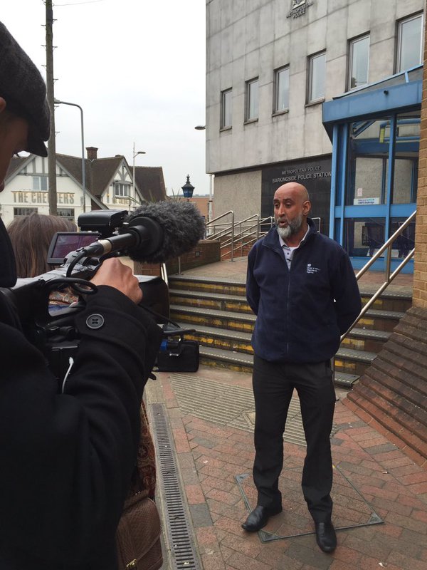 Acting Senior Investigations Manager, Vasim Choudhary being filmed for a future documentary about fraud.
