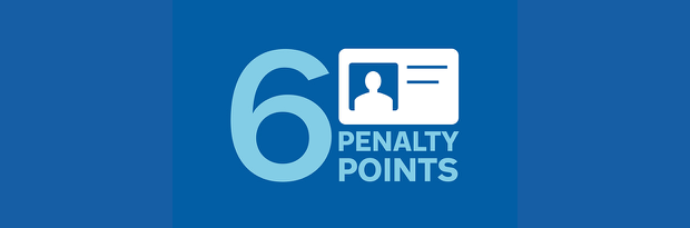 6 penalty points graphic