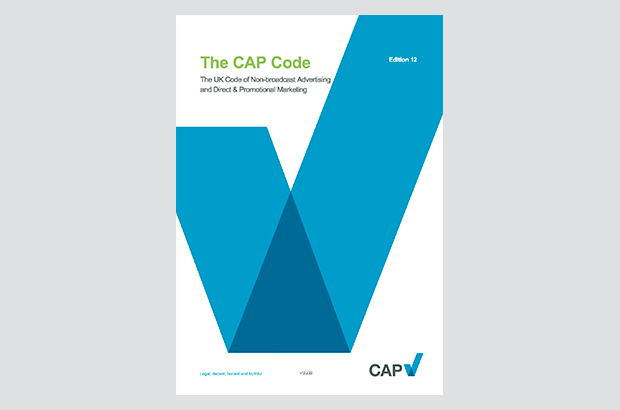 Front cover of the CAP code document