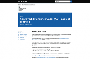 Making the conduct expected of driving instructors clearer – Despatch ...