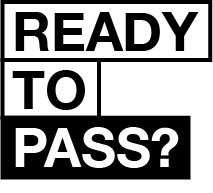 'Ready to Pass?' logo - left-aligned