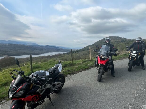 People on motorcycles during ERS training